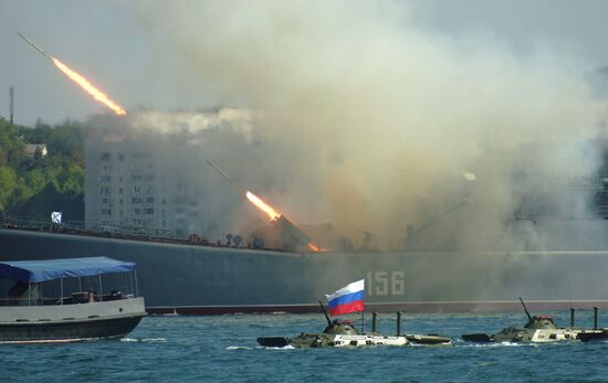 Празднование Дня ВМФ России в Севастополе