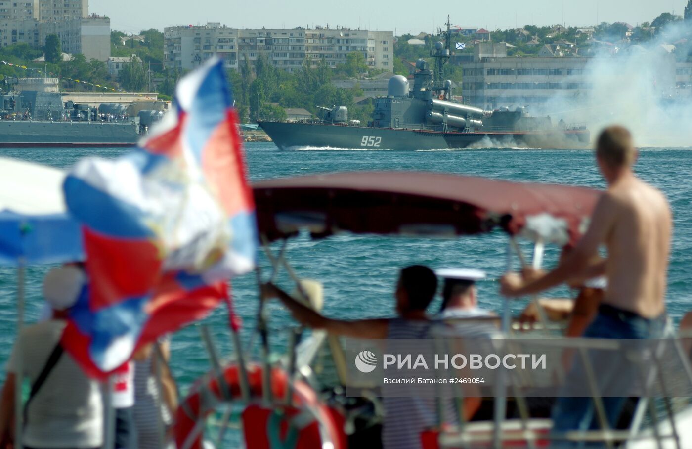 Празднование Дня ВМФ России в Севастополе