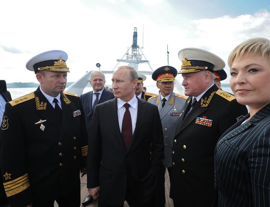 Рабочая поездка В.Путина в Североморск