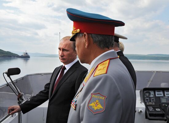 Рабочая поездка В.Путина в Североморск