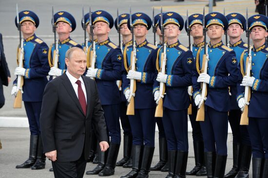 Рабочая поездка В.Путина в Североморск