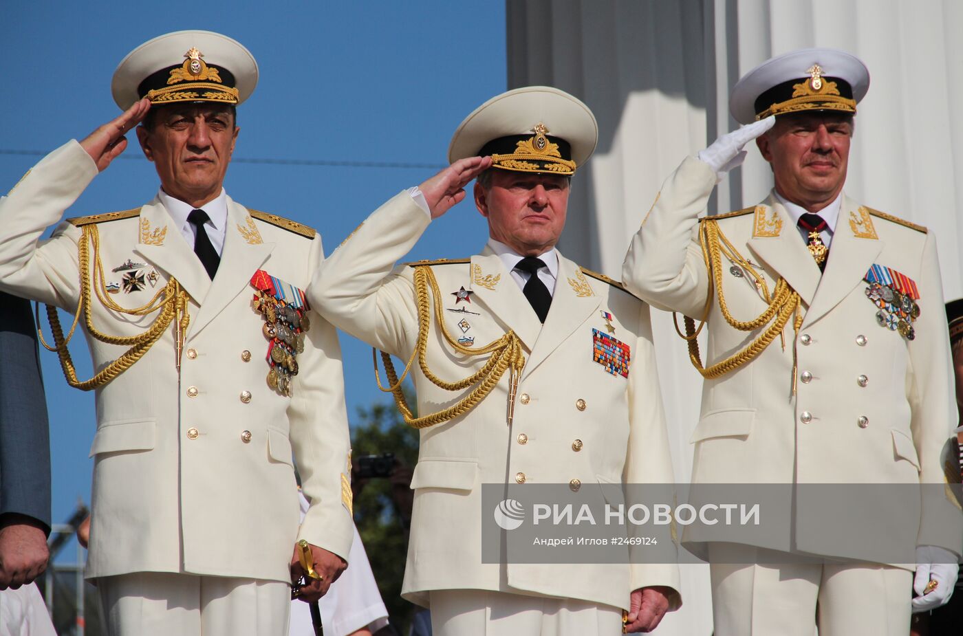 Празднование Дня ВМФ России в Севастополе