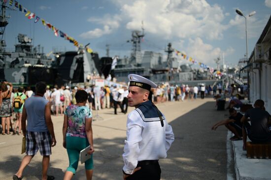 Празднование Дня ВМФ России в Севастополе