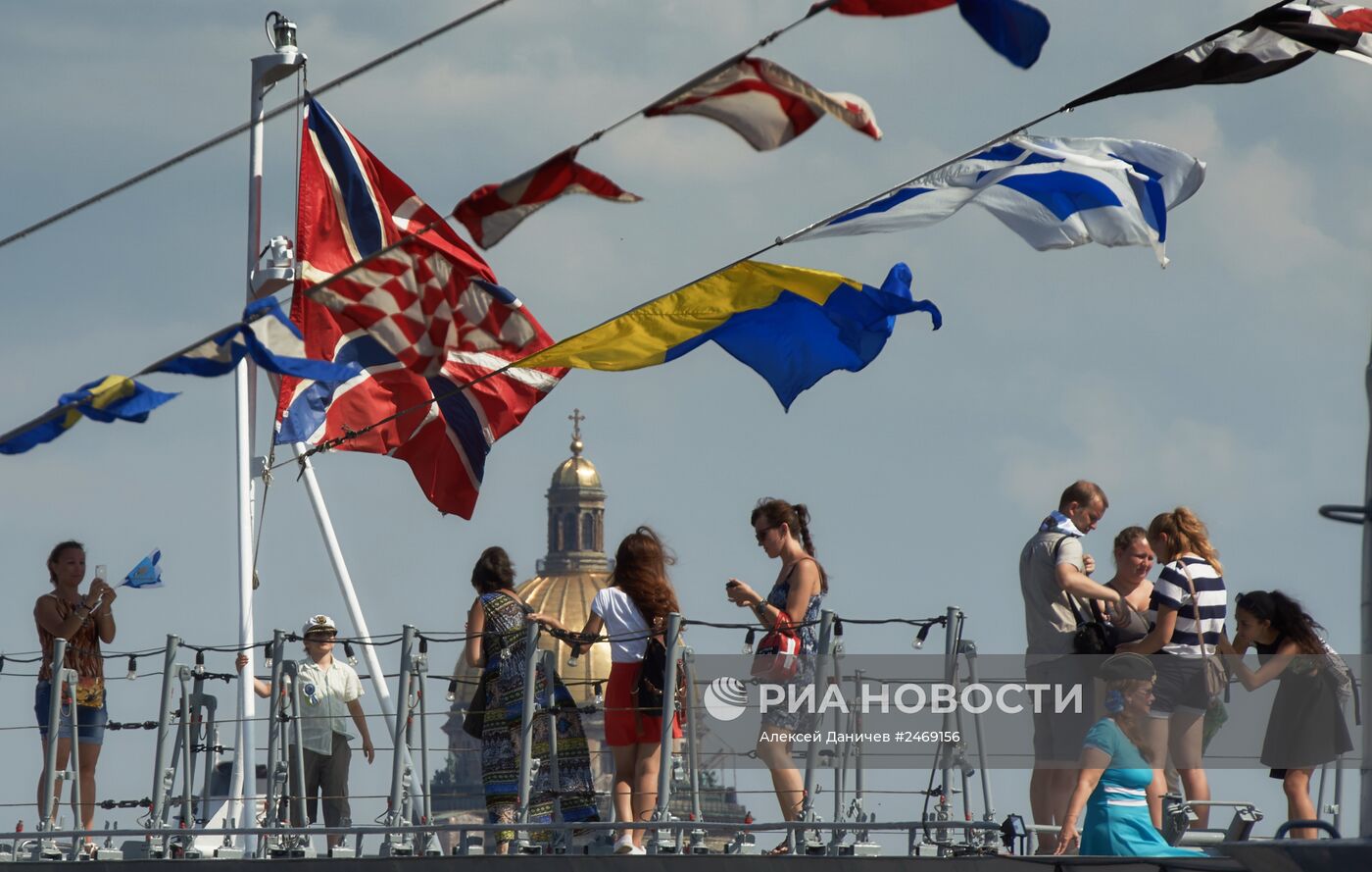 Празднование Дня ВМФ в России