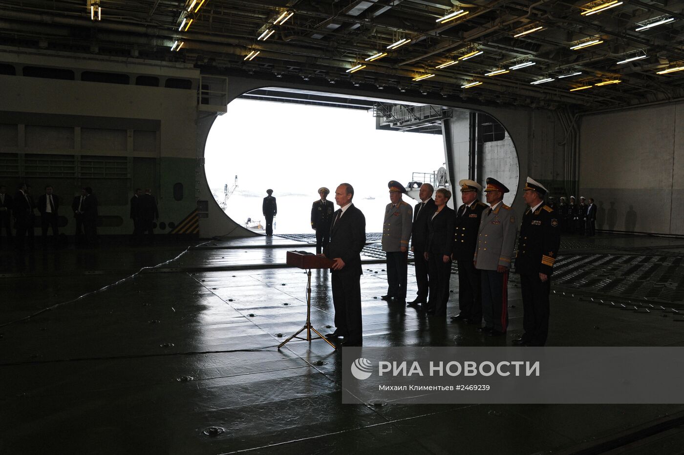 Рабочая поездка В.Путина в Североморск