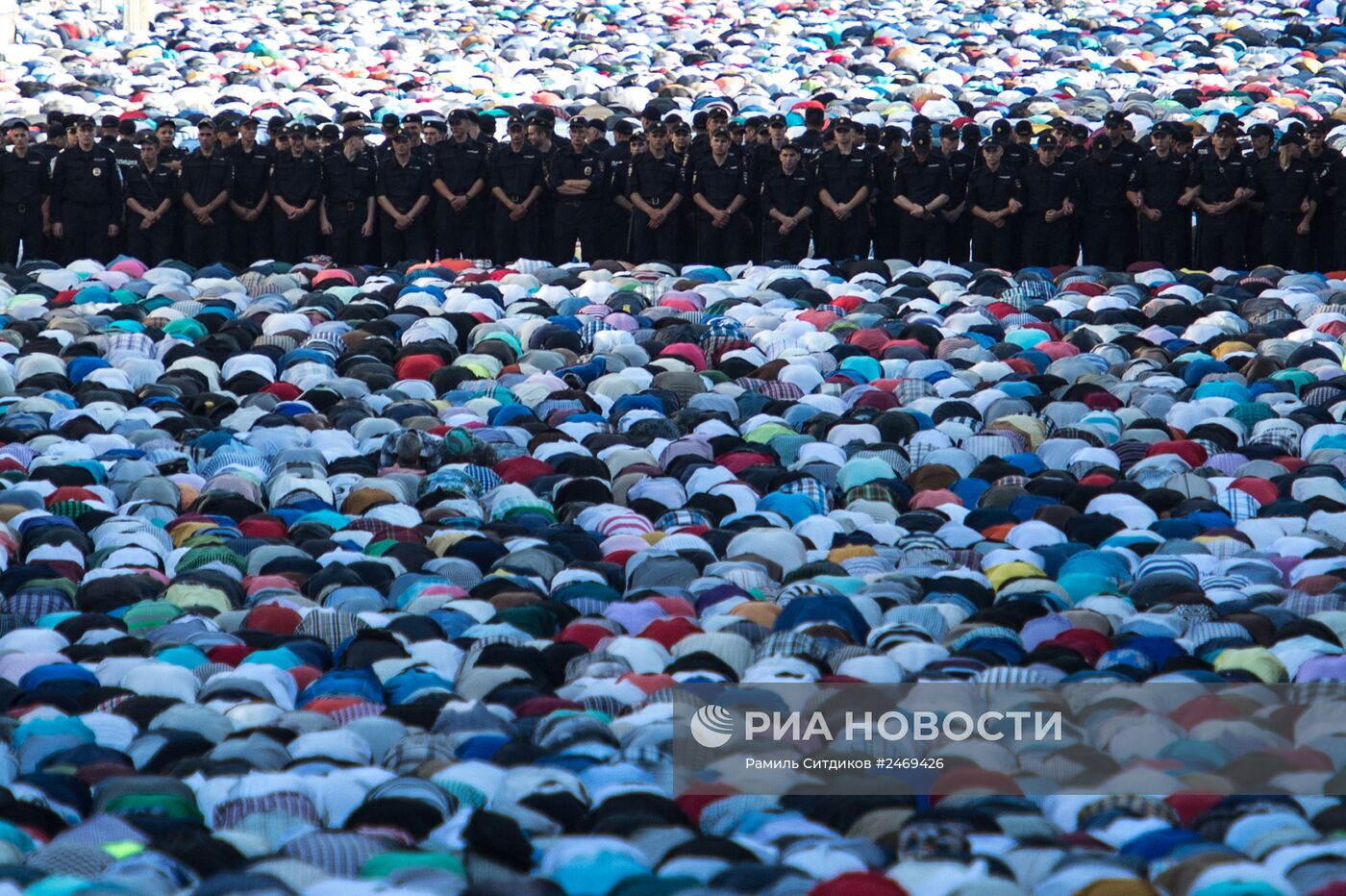 Празднование Ураза-байрама в Москве