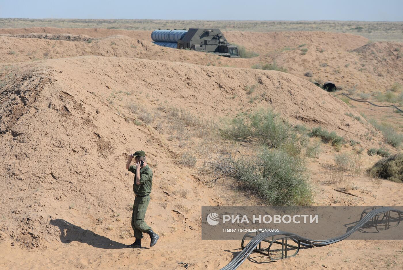 Боевые стрельбы ЗРС С-300 на полигоне Ашулук