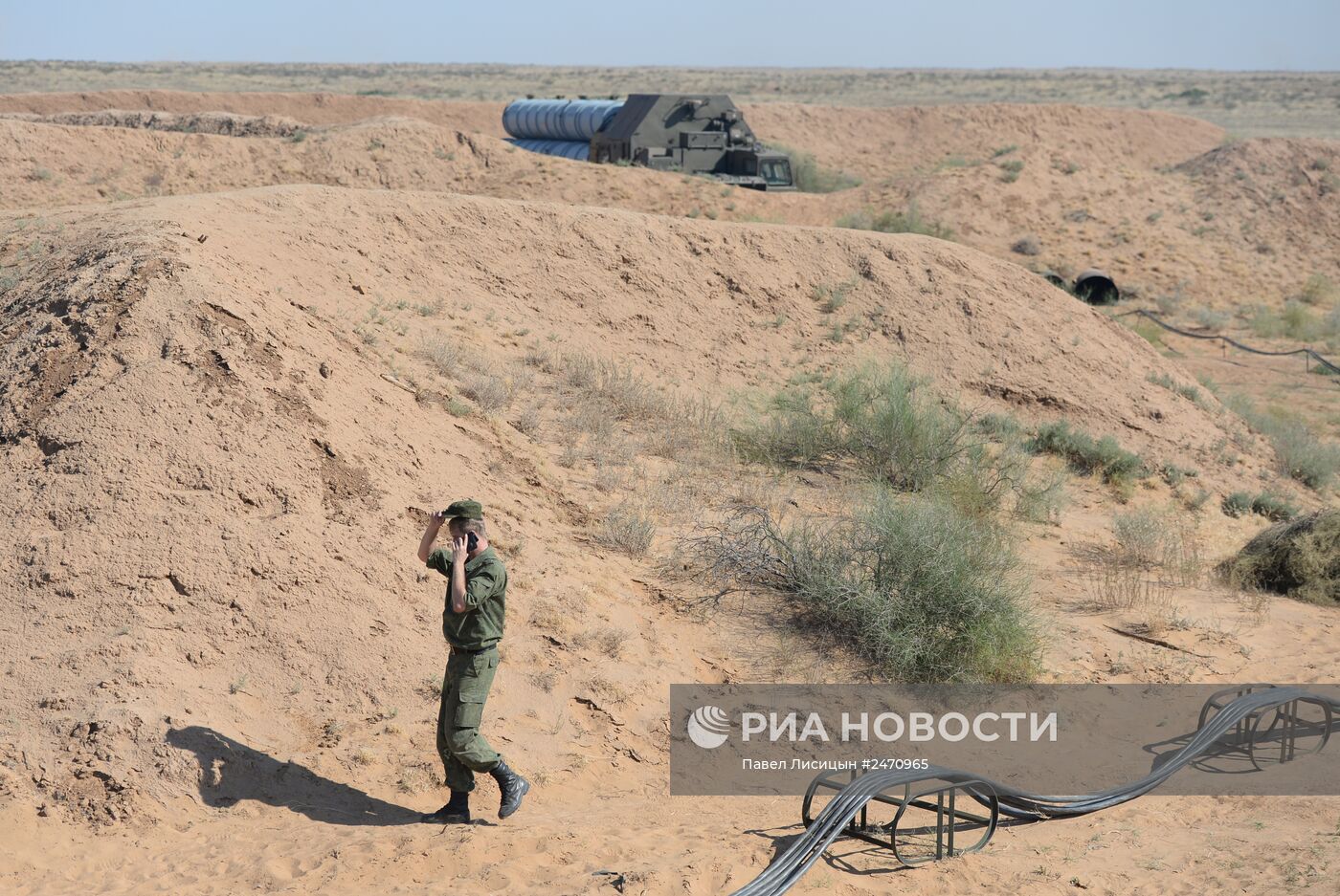 Боевые стрельбы ЗРС С-300 на полигоне Ашулук