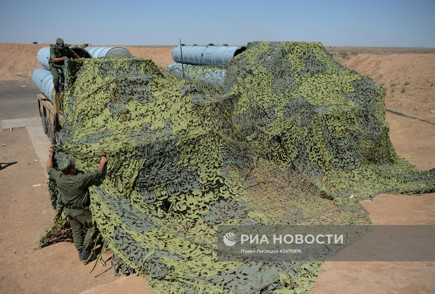 Боевые стрельбы ЗРС С-300 на полигоне Ашулук