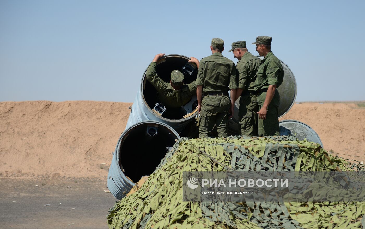 Боевые стрельбы ЗРС С-300 на полигоне Ашулук
