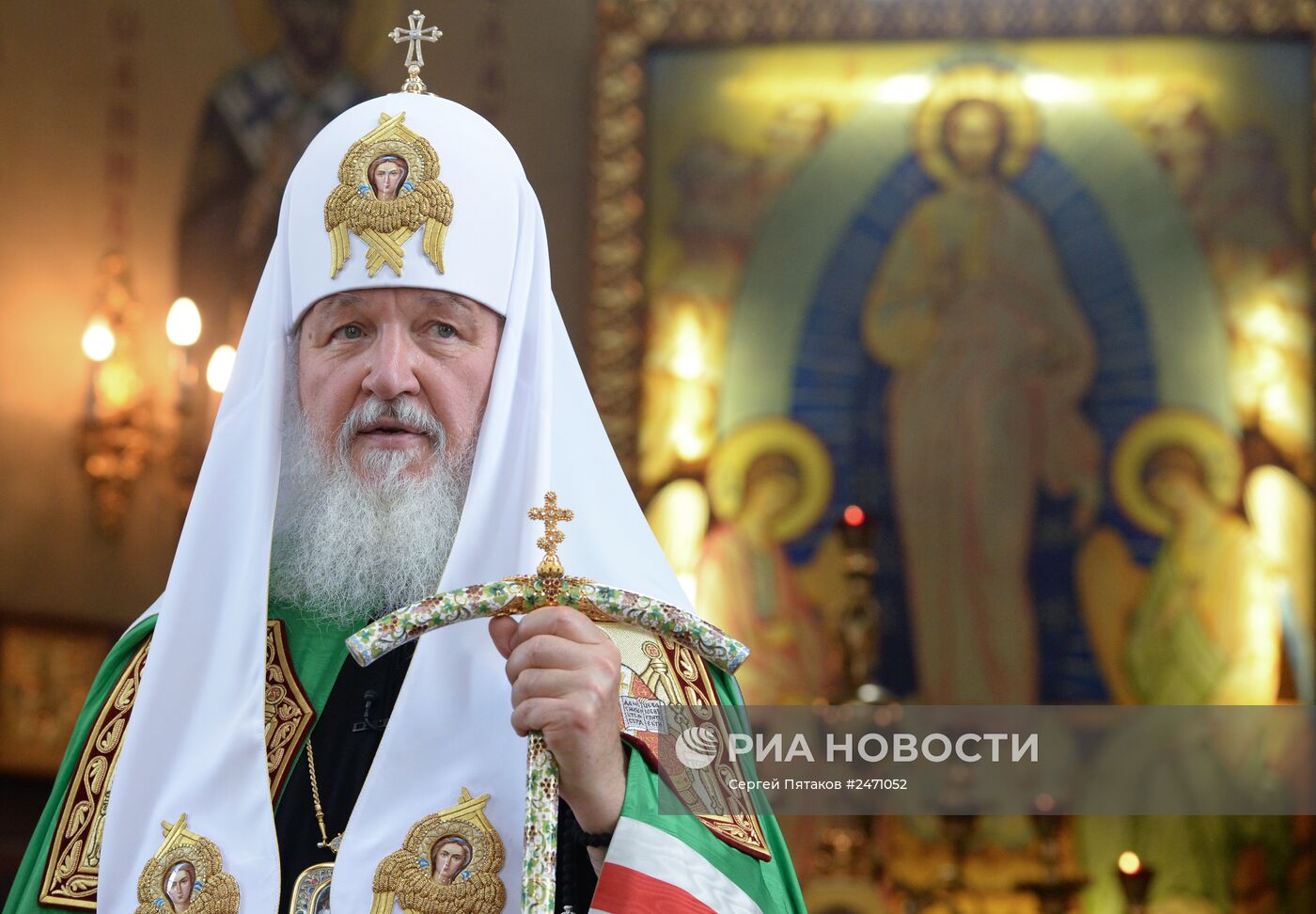 Патриарх Кирилл совершил божественную литургию в день памяти Серафима Саровского