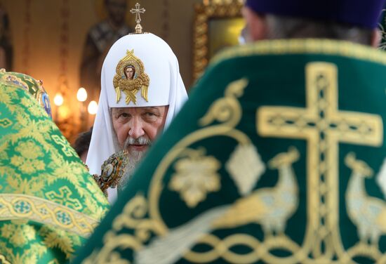 Патриарх Кирилл совершил божественную литургию в день памяти Серафима Саровского
