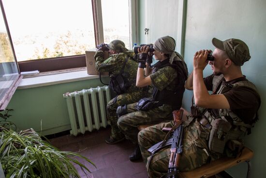 Бои за город Шахтерск Донецкой области