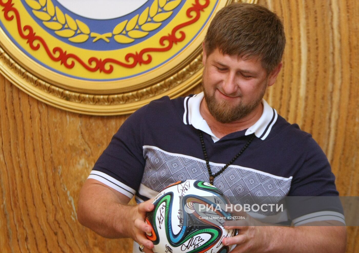 Глава Чечни Р.Кадыров встретился с рководством и игроками РФК "Терек"