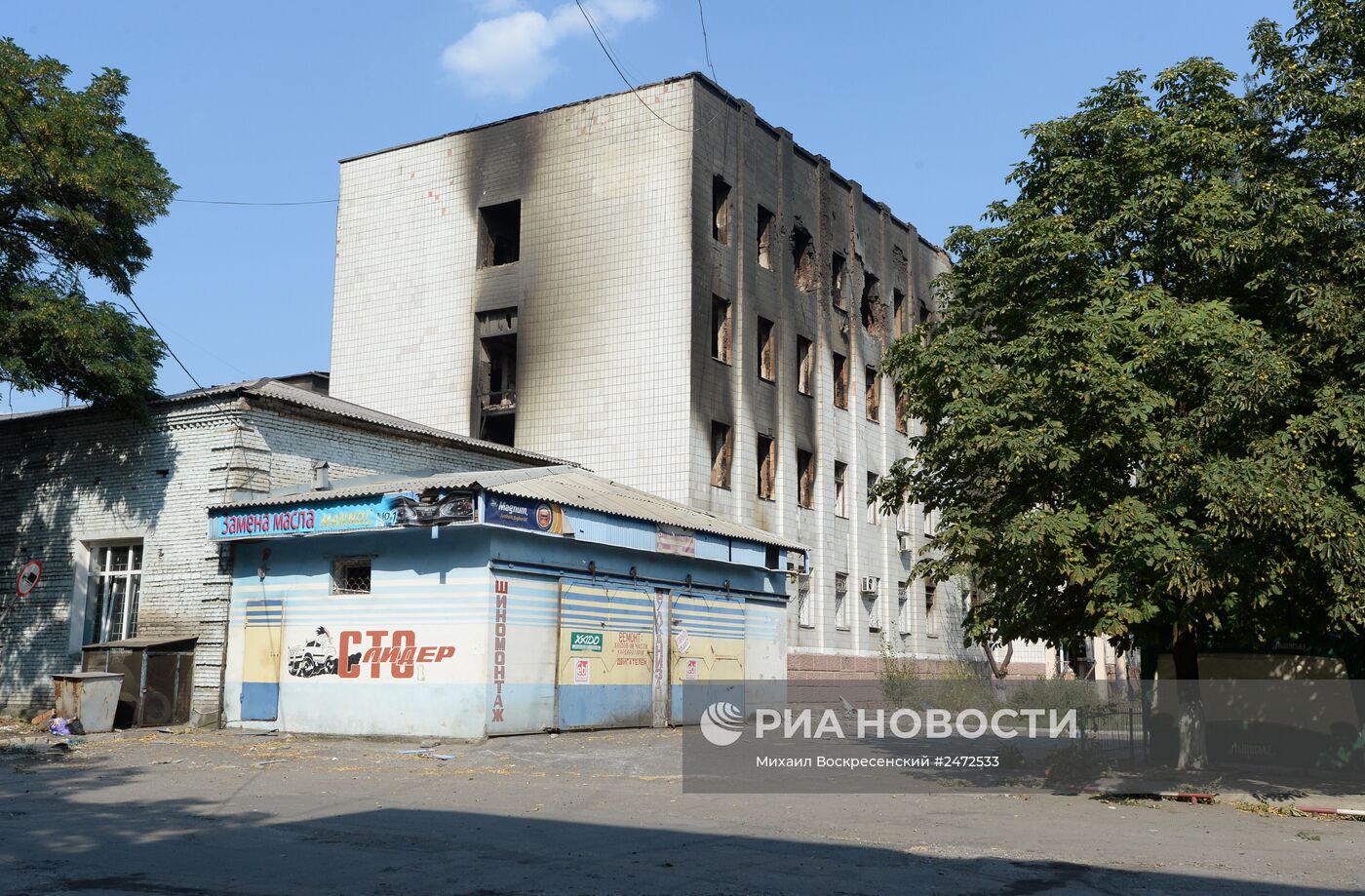 Ситуация в Шахтерске Донецкой области