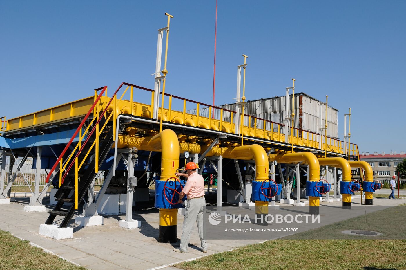 Работа Шебелинского отделения управления переработки газа