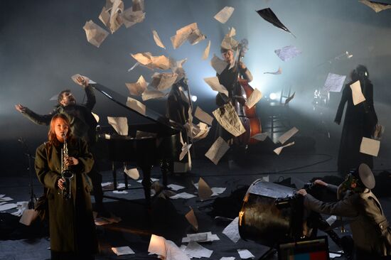 Генеральный прогон спектакля “Война”, посвященного 100-летию начала Первой мировой войны