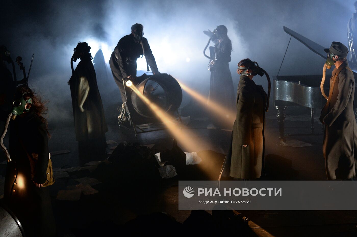 Генеральный прогон спектакля “Война”, посвященного 100-летию начала Первой мировой войны