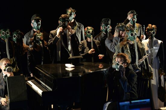 Генеральный прогон спектакля “Война”, посвященного 100-летию начала Первой мировой войны