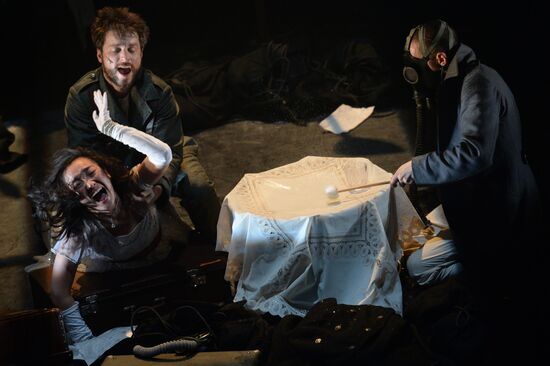 Генеральный прогон спектакля “Война”, посвященного 100-летию начала Первой мировой войны