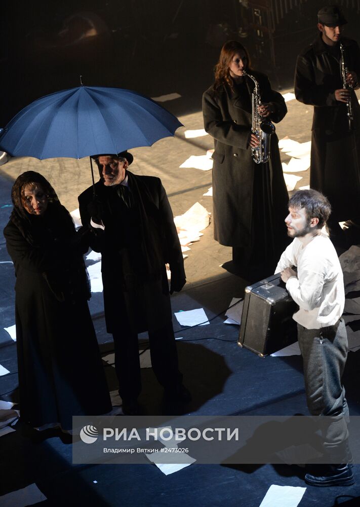 Генеральный прогон спектакля “Война”, посвященного 100-летию начала Первой мировой войны