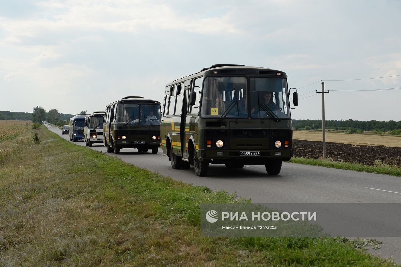 Украинские военнослужащие отправились на родину из Ростовской области
