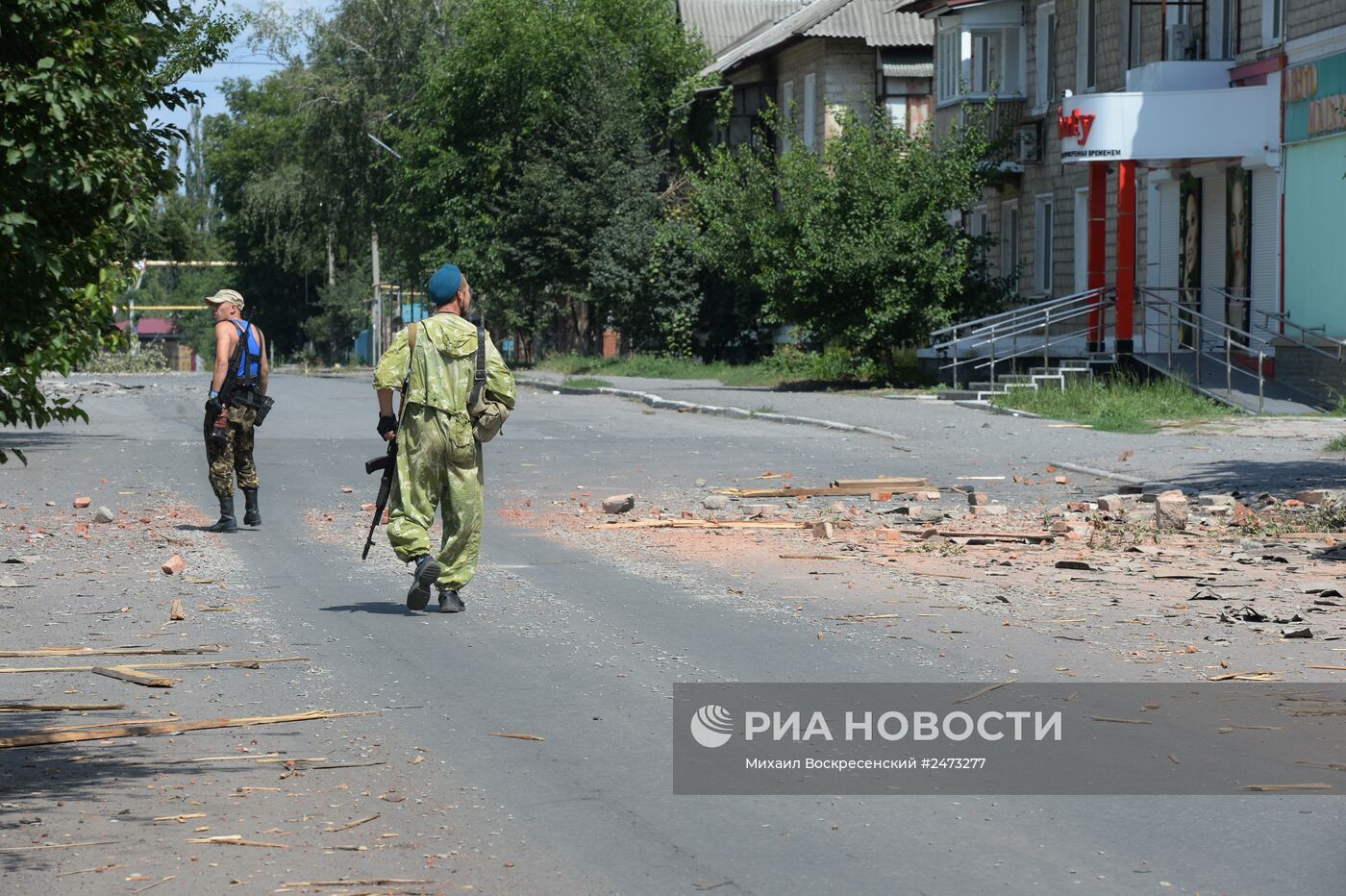 Разрушения в Шахтерске Донецкой области | РИА Новости Медиабанк