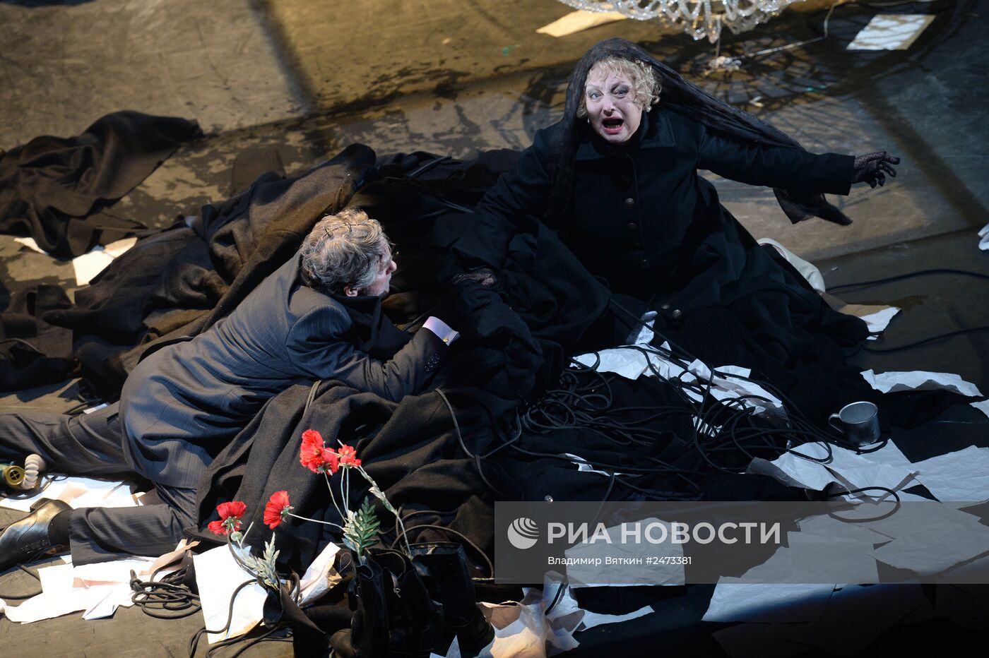 Генеральный прогон спектакля “Война”, посвященного 100-летию начала Первой мировой войны