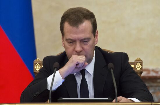 Д.Медведев провел заседание правительства РФ 7 августа 2014