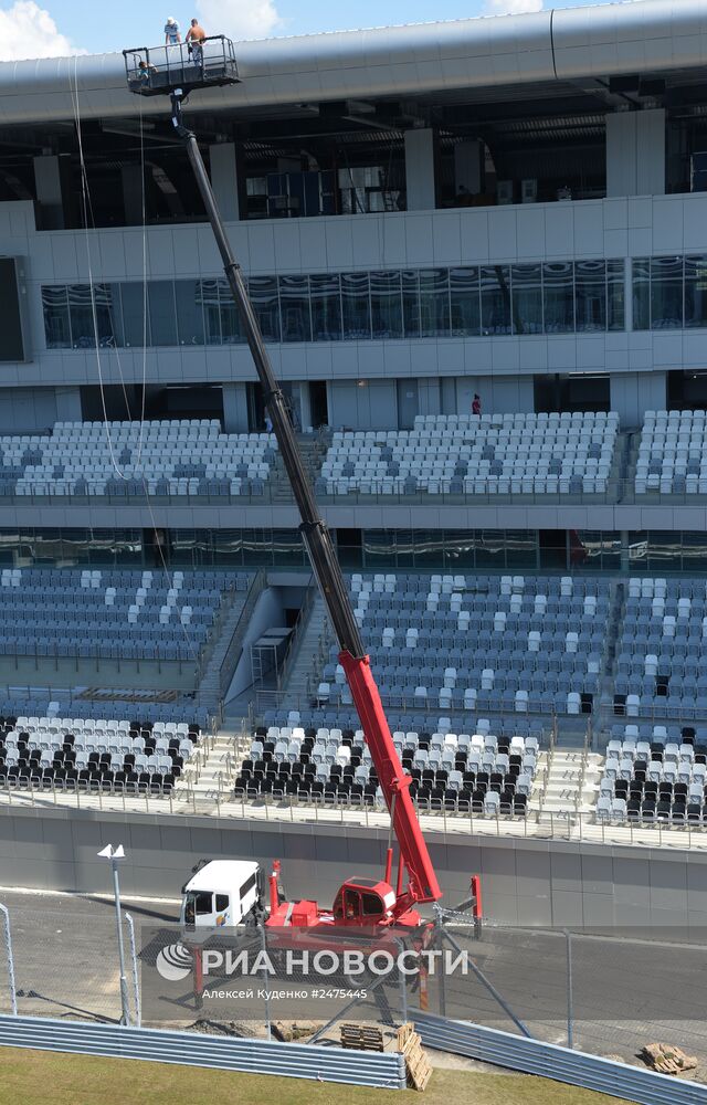 Строительство трассы "Формулы-1" в Сочи