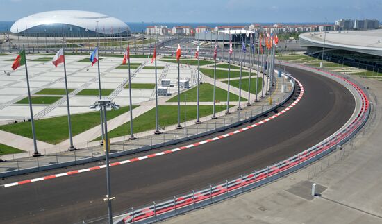 Строительство трассы "Формулы-1" в Сочи