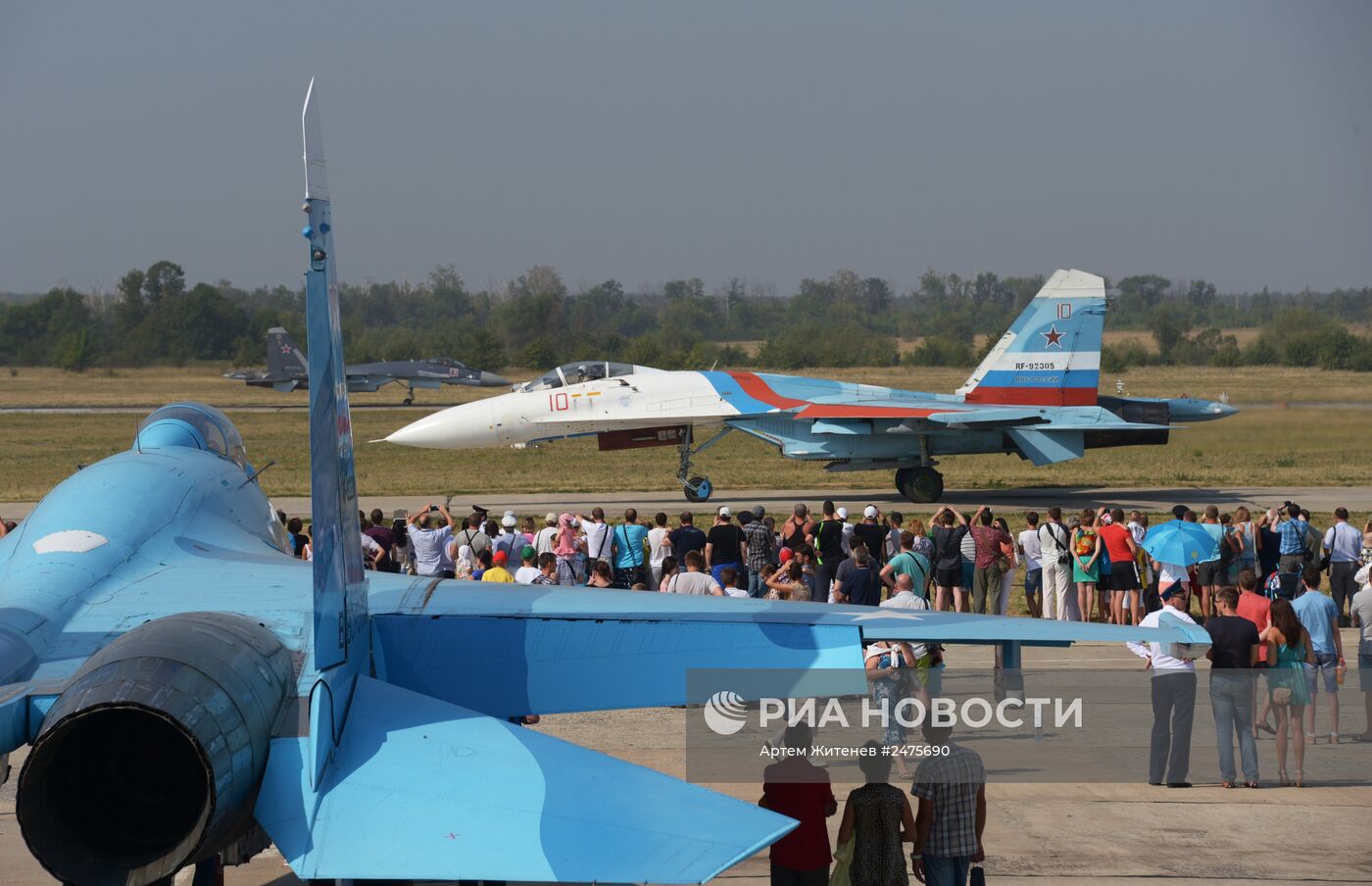Празднование дня ВВС в Липецке