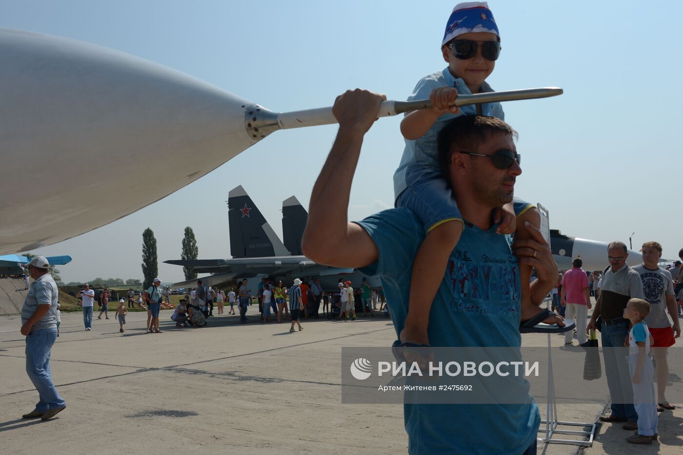 Празднование дня ВВС в Липецке