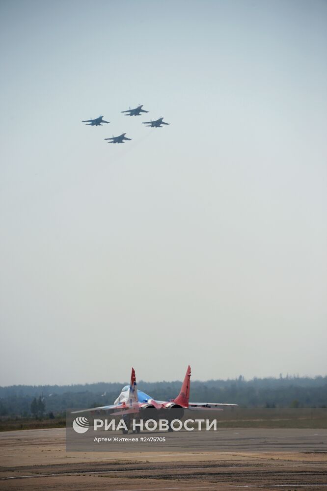 Празднование дня ВВС в Липецке