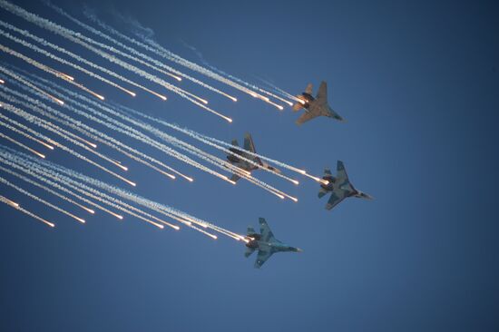 Празднование дня ВВС в Липецке