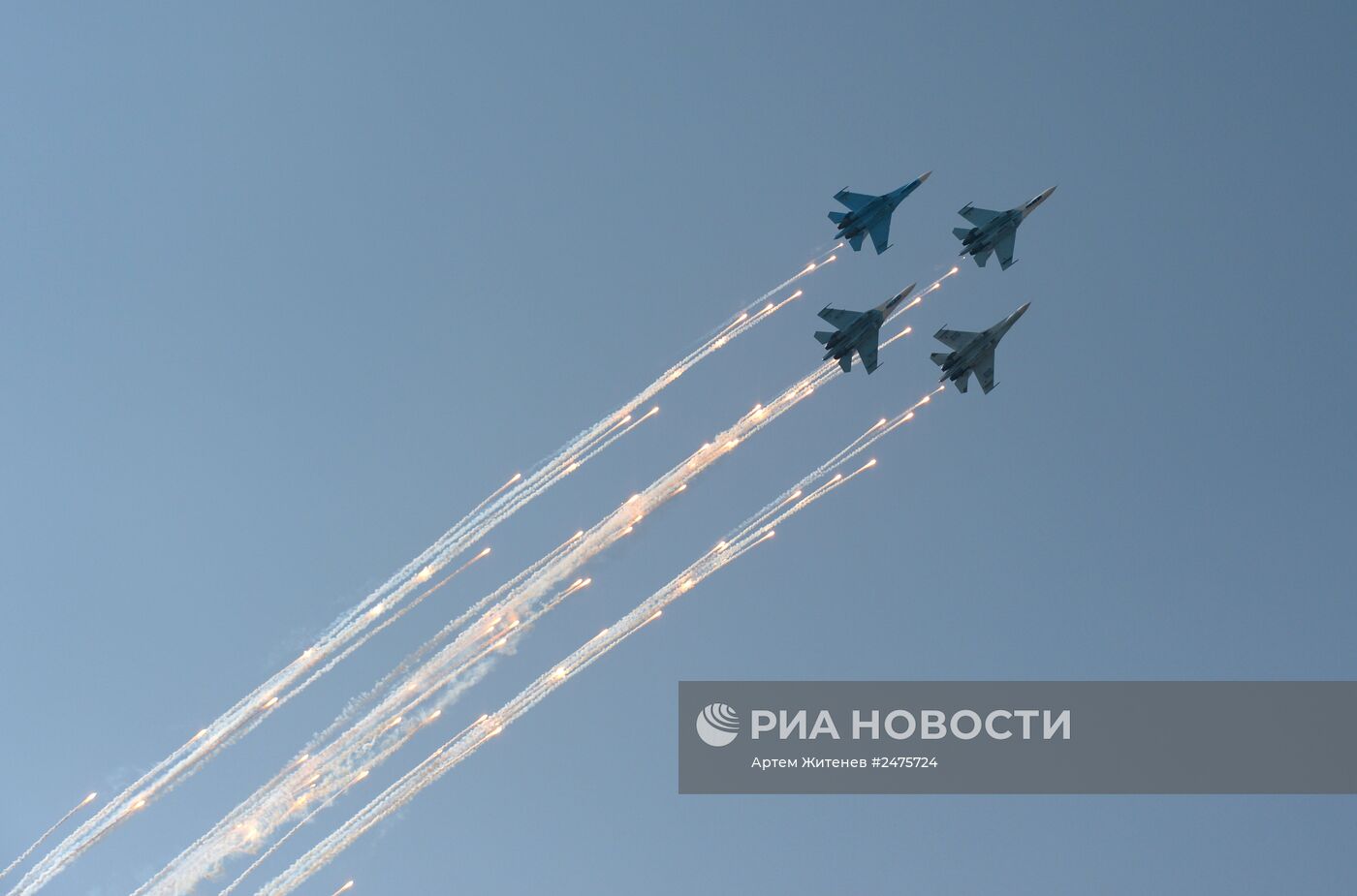 Празднование дня ВВС в Липецке