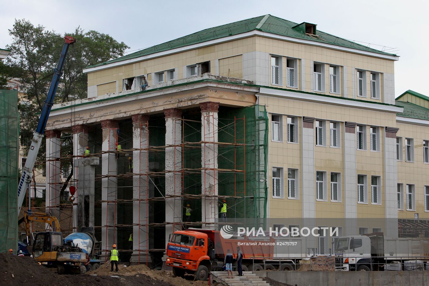 Строительство Президентского кадетского училища
во Владивостоке