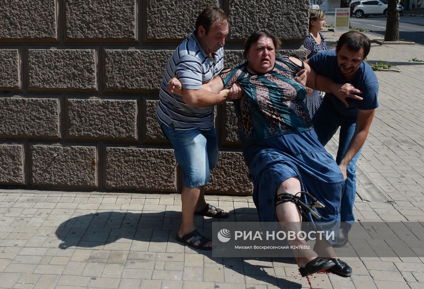 В результате обстрела в Донецке пострадали мирные жители