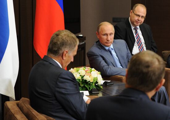 В.Путин встретился с С.Ниинисте