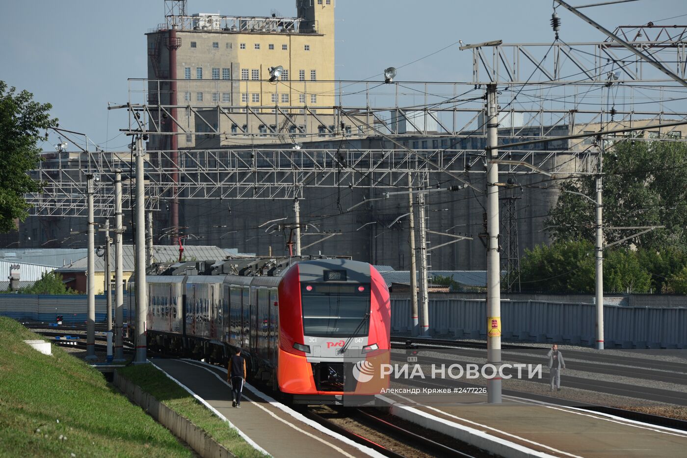 Запуск электропоезда "Ласточка" по маршруту Новосибирск - Барнаул