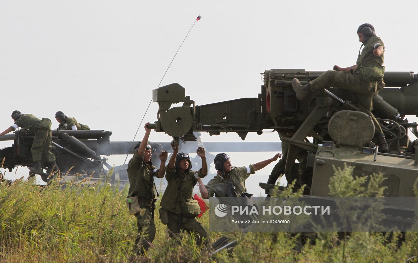 Состязания самоходных артиллерийских батарей Сухопутных войск РФ