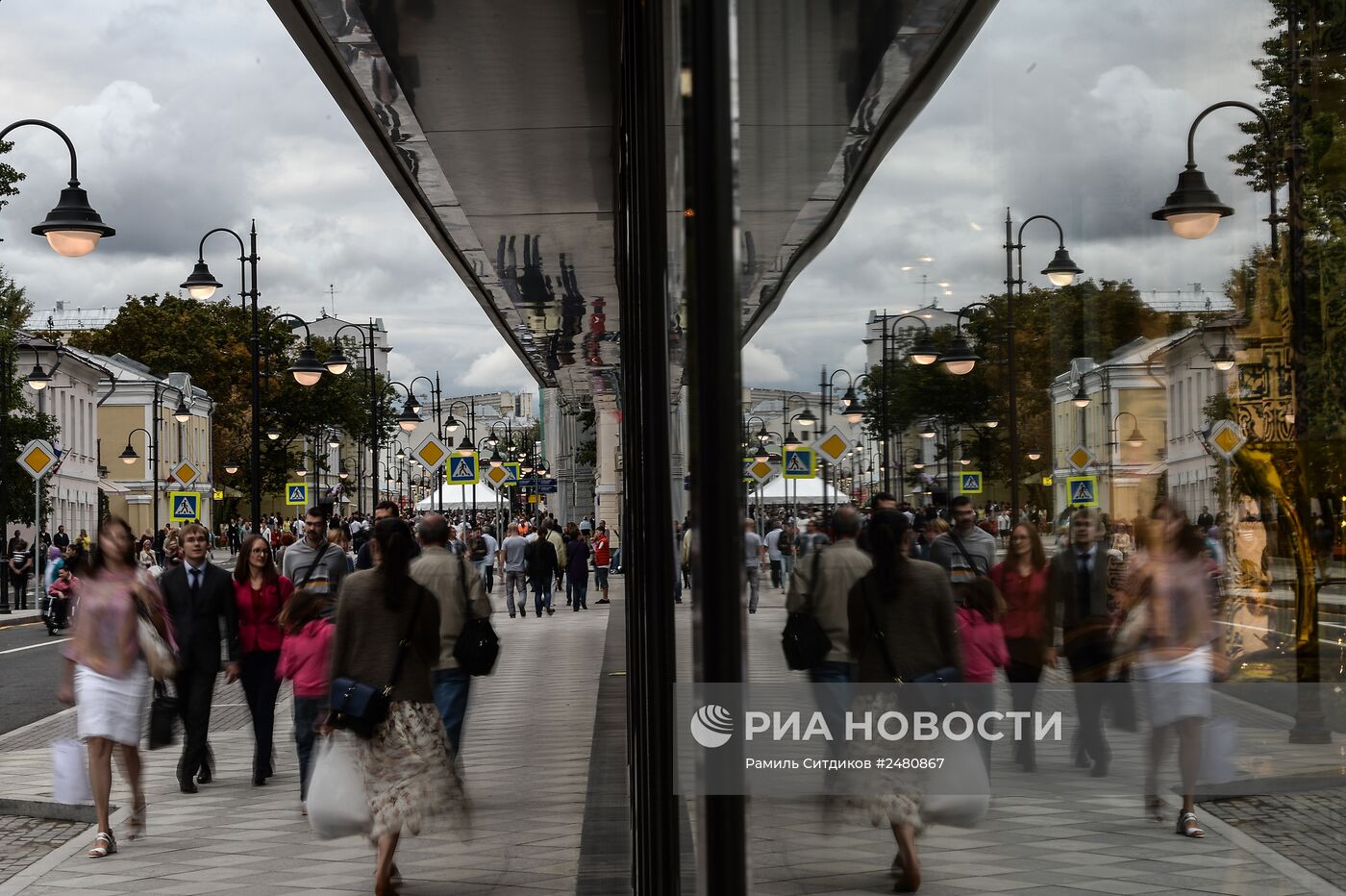 Открытие пешеходной зоны на Пятницкой улице