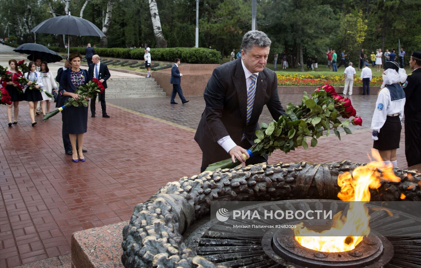 П. Порошенко прибыл в Одессу, чтобы поздравить одесситов с Днем Независимости