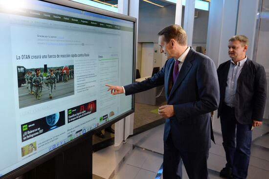 Интервью С.Нарышкина телекомпании Russia Today