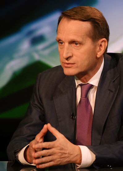 Интервью С.Нарышкина телекомпании Russia Today