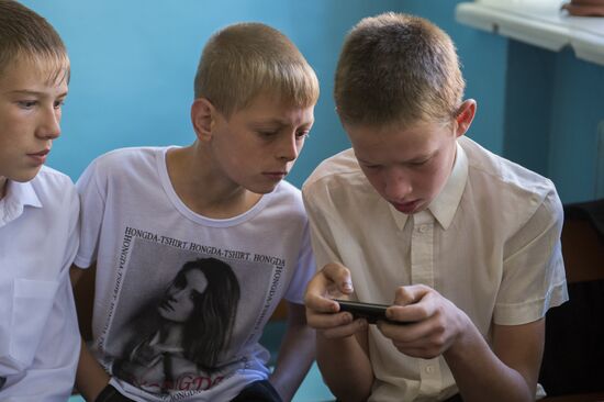 День знаний в Омском селе