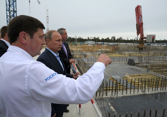 Рабочая поездка В.Путина в Амурскую область