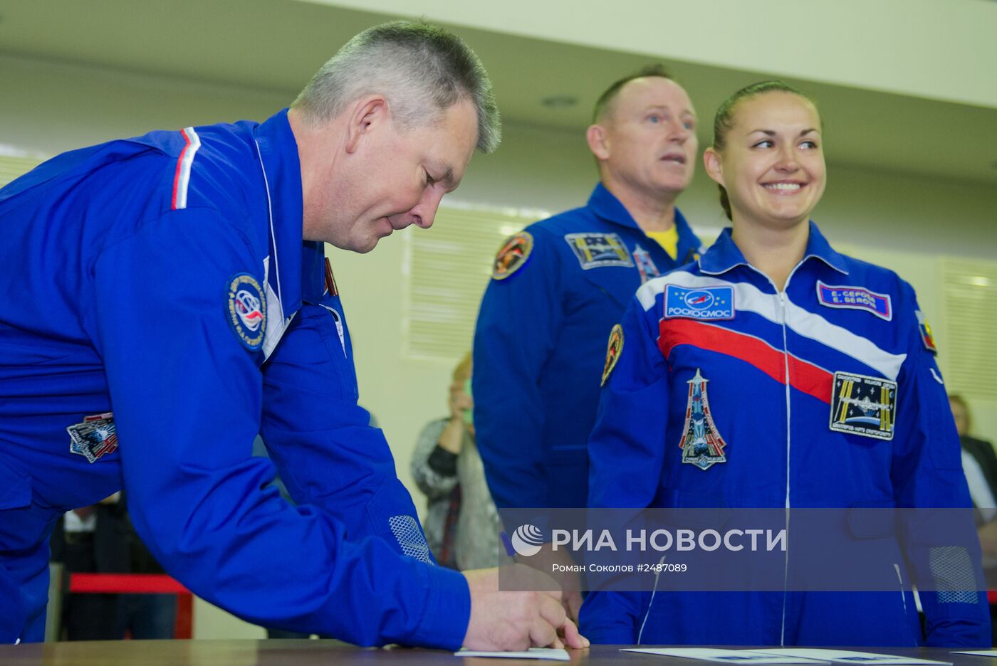 Экзамен основного и дублирующего экипажей "Союз ТМА-14М"