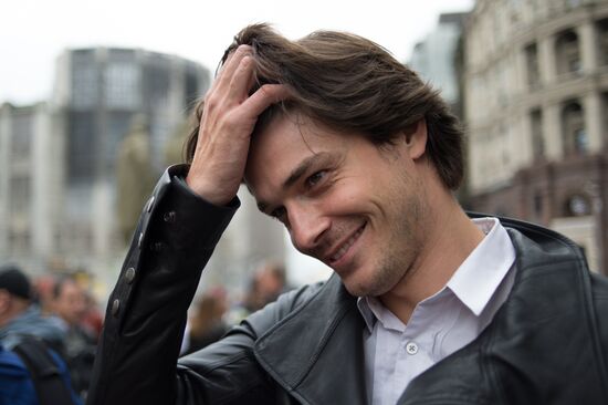 Открытие памятника основателям Московского Художественного театра К.С.Станиславскому и В.И.Немировичу-Данченко