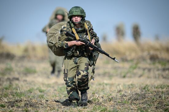 Совместные российско-белорусские тактические учения в Краснодарском крае